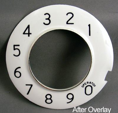 Western Electric Dial Overlay Numeric for No 4 Dials