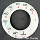 North Electric Alphanumeric Dial Plate Overlay