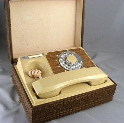 Chest Telephone - Wood - Rotary