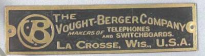 Vought-Berger Company Badge