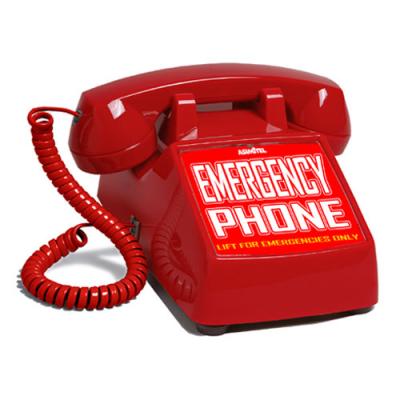 5500,Red,Non Dial,with Emergency Decal, Deskphone