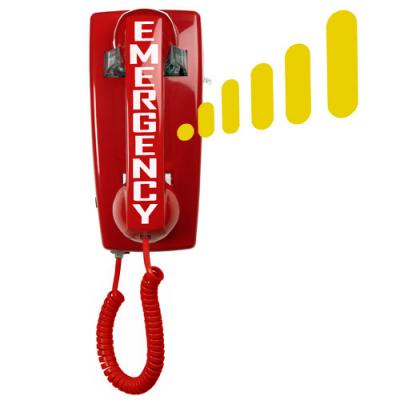 5501 Auto-Dial Emergency Wall Phone