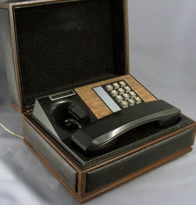 Chest Telephone - Black Leather- Touch Tone