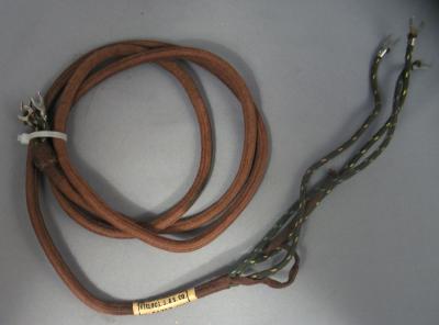 Cord - Handset - Original -  Cloth Covered - Brown - 3 Con (Kellogg)