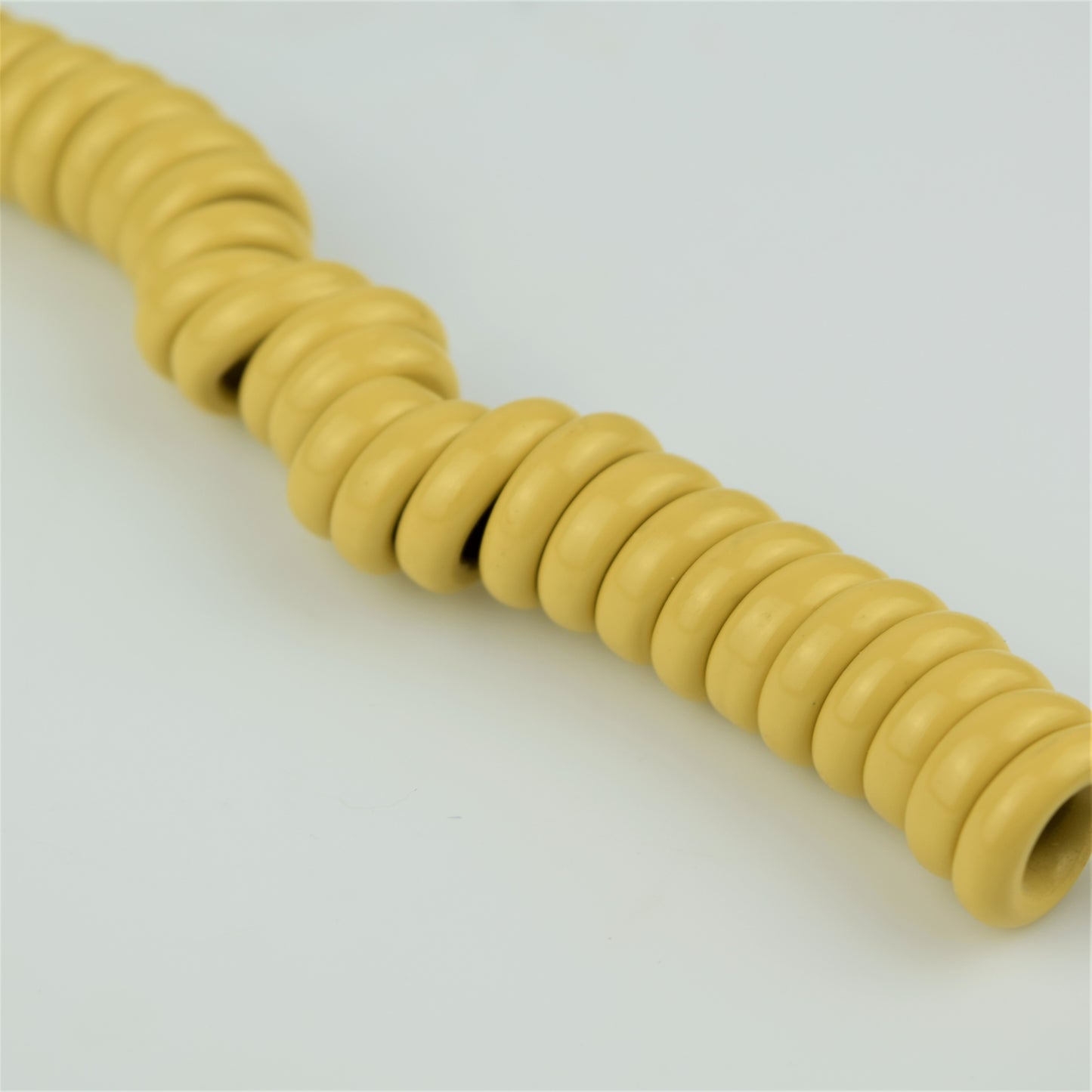 Cord - Harvest Gold - Hardwired Curly - 4 Conductor - Spade Terminations.