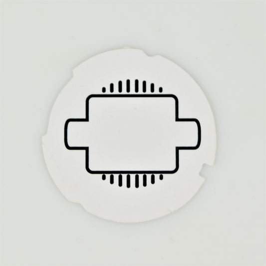 Automatic Electric Dial Card - White Square