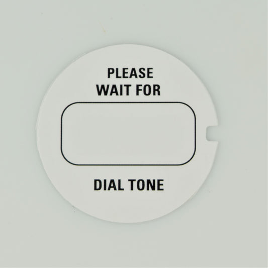 Western Electric Dial Card - White - Please Wait