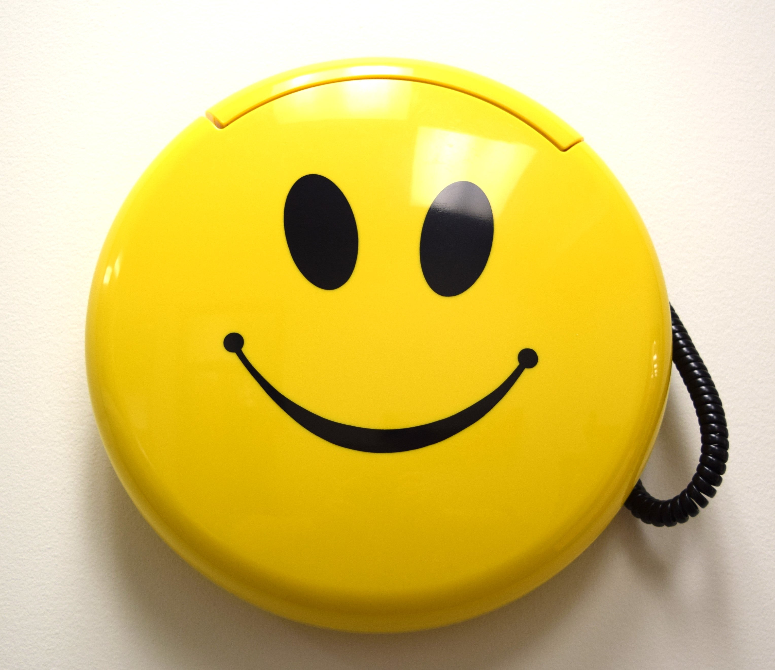 Vintage 1998 Happy Smiley Face Telephone by TeleMania retail WORKS