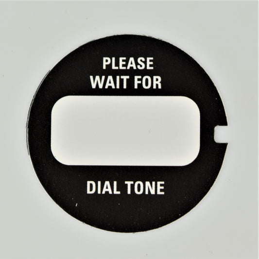 Western Electric Dial Card - Black - Please Wait