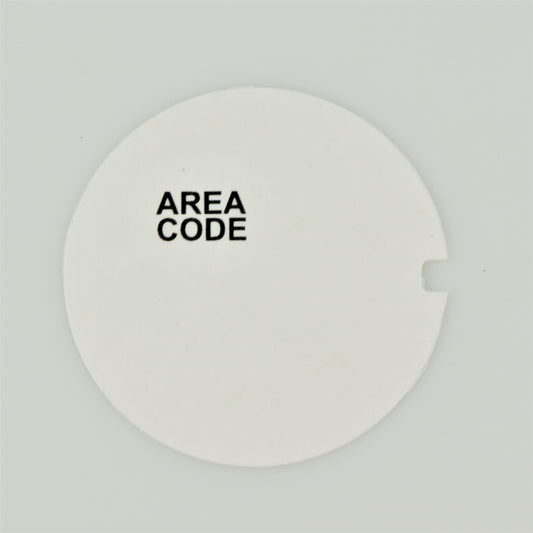 Western Electric Dial Card - Area Code