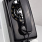 Black  554 Wall Telephone - Chrome Fingerwheel - Fully Restored and Working