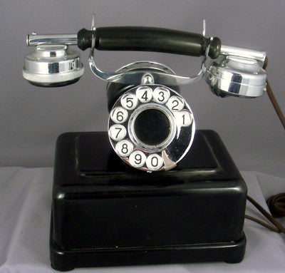 Partner's 2 Dial Telephone- Chrome Trim