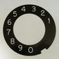 Automatic Electric Dial Plate Overlay - Military Black with White