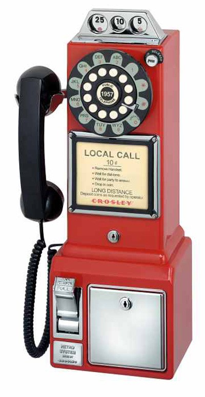 Reproduction - 3 Slot Payphone - Red