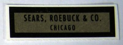 Sears Roebuck & Co Water Decal