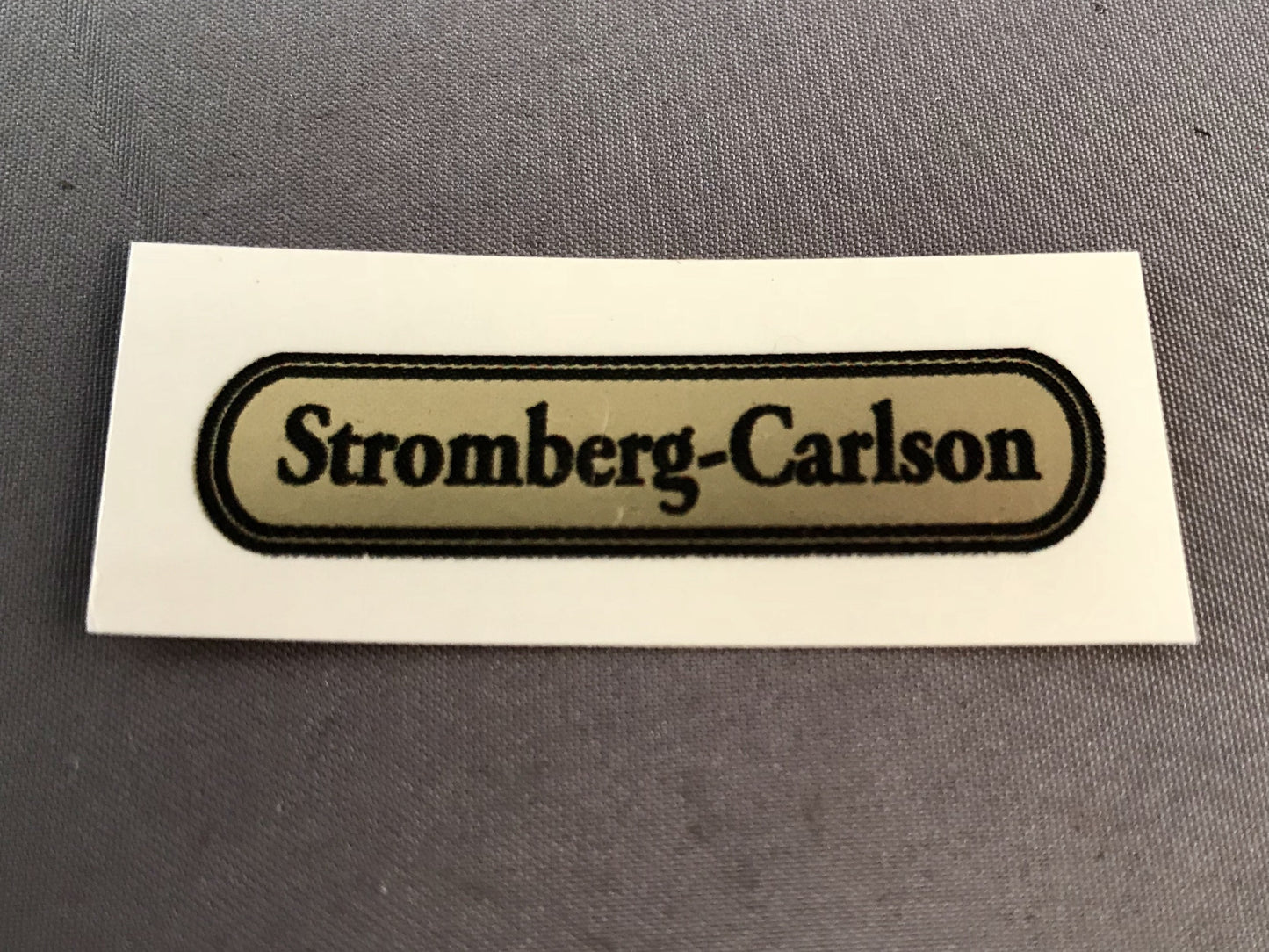 Water Decal - Stromberg-Carlson - 3/8"x1.5"