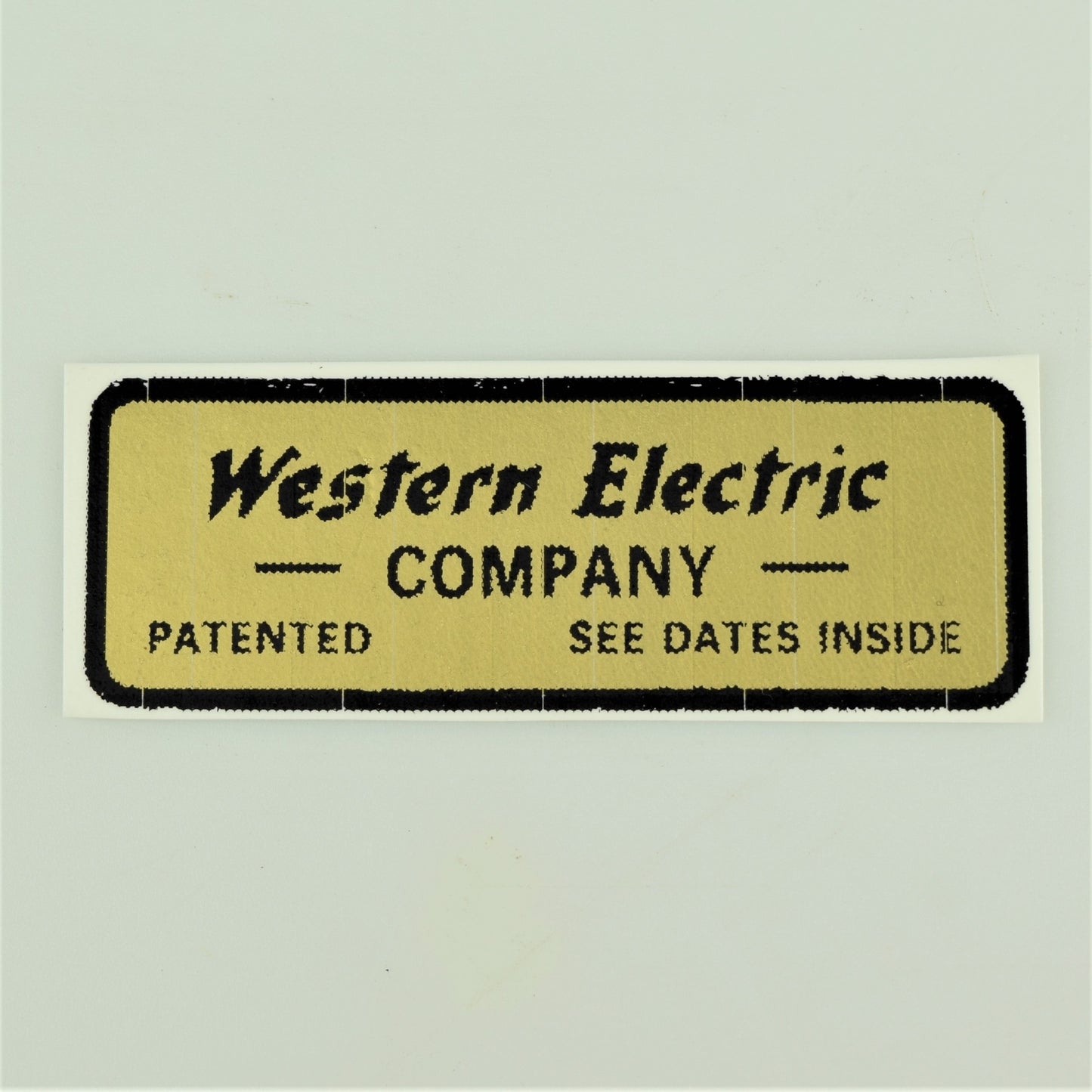 Water Decal - Western Electric Company