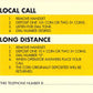Payphone Instruction Card - Chrome