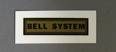 Bell System Water Decal - small