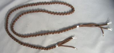 Cord, Handset, 4 Conductor, Braided - Brown