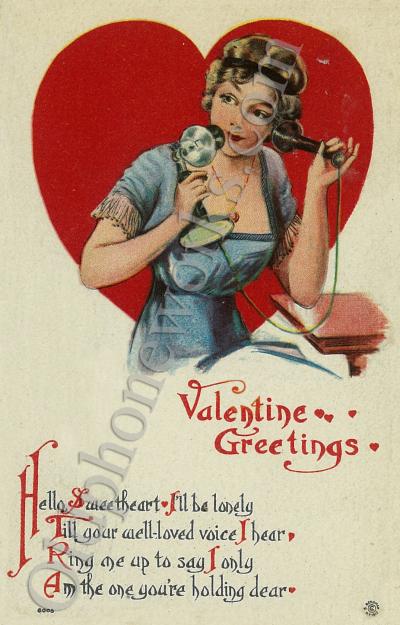Valentines Day Greetings Postcard