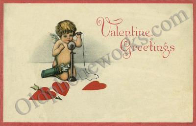 Cupid's Calling Postcard