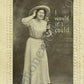 Vintage Telephone Postcard "I would if I could"