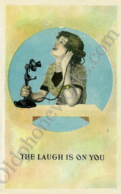 Vintage Telephone Comedy Postcard