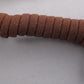 Brown Coiled Modular Cloth Covered Handset Cord