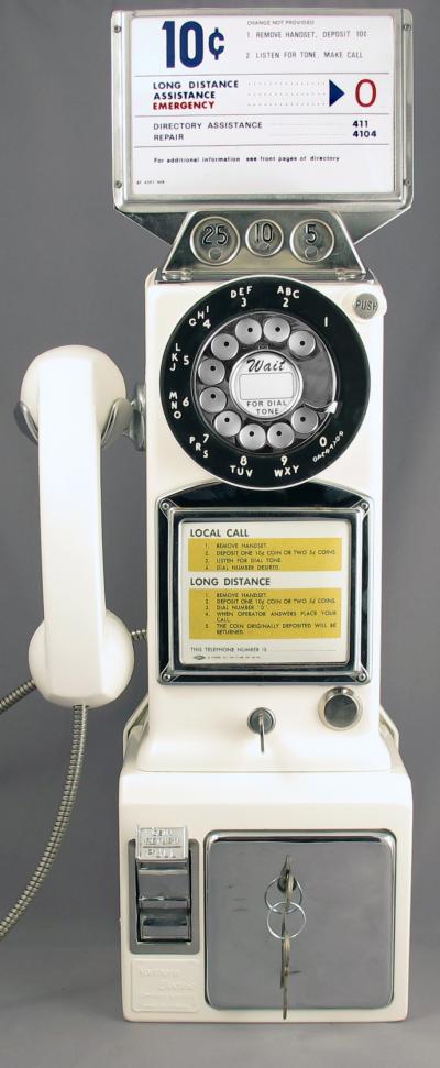 Western Electric - 233 - White Payphone