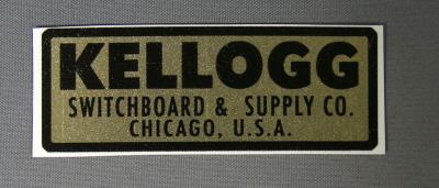 Water Decal - Kellogg Switchboard & Supply Co.