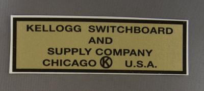 Kellogg Switchboard and Supply Company Water Decal