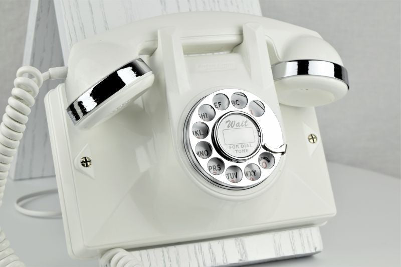 Northern Electric No. 2 Uniphone - White with Chrome Trim