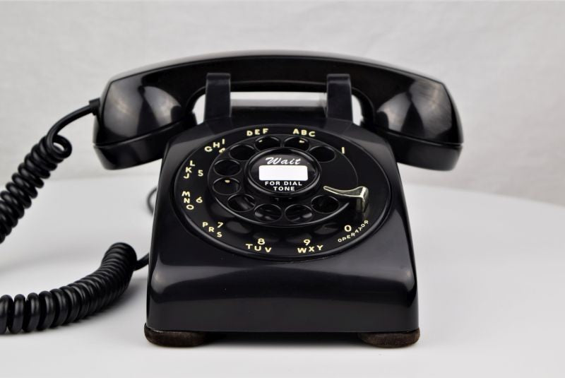 Western Electric White 500 rotary dial phone