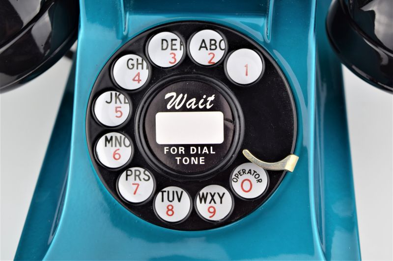 Western Electric 302 - Candy Teal Chromium - Pre War - Metal Case