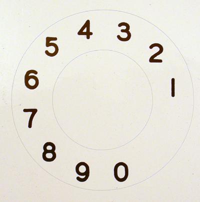North Electric Numeric Dial Plate Overlay