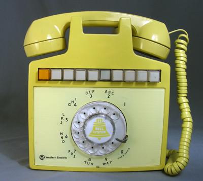 Wall mounted Multi-Line Phone - Yellow