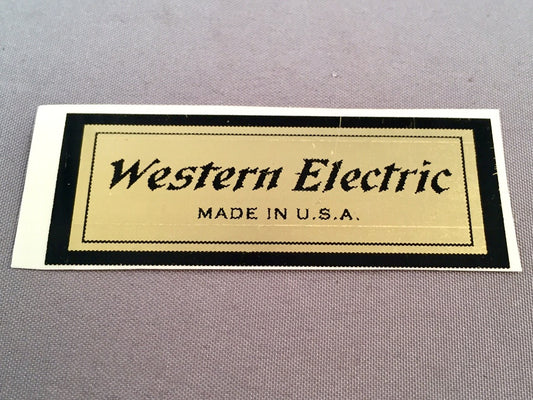 Water Decal - Western Electric II
