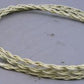 Cord - Cloth Covered - Braided - Thin Ivory - 3 conductor